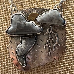 One of a kind sterling silver necklace